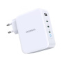 Choetech СЗУ GaN PD QC 130W 3 Type-C + USB A (белый) PD6001