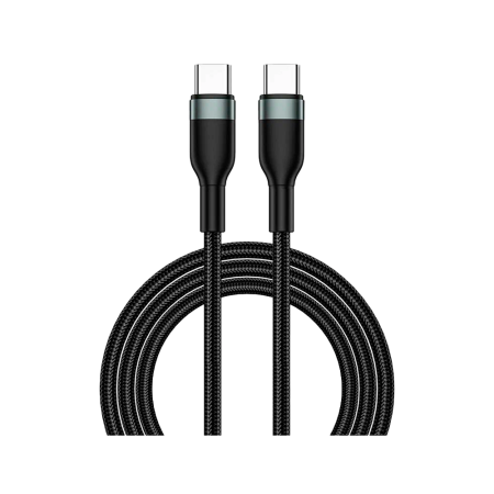 Wiwu кабель Type-C/Type-C Concise 100W 1.2м (черный) Wiwu кабель Type-C/Type-C Concise 100W 1.2м (черный)