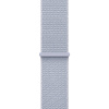Apple Watch 10 42mm, алюминий, серебристый, нейлоновый голубой ремешок M/L