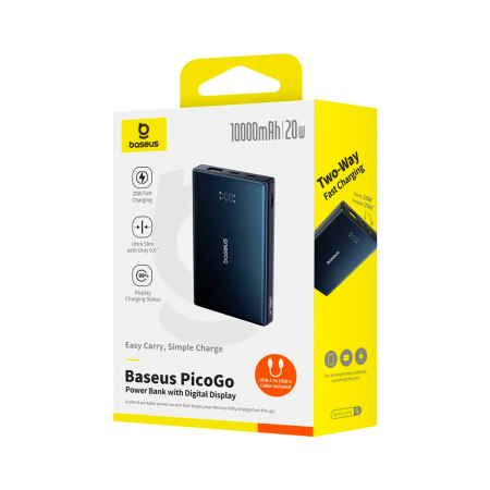 Baseus внешний аккумулятор PicoGo 20W 10000mAh (черный) P10076801123-00