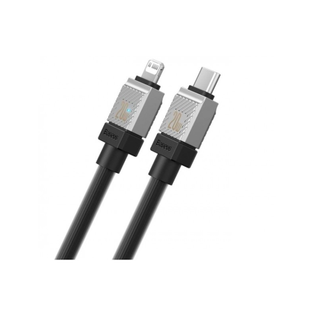 Baseus кабель Type-C/Lightning Crystal Shine 20W 1.2м (черный) CAJY000201