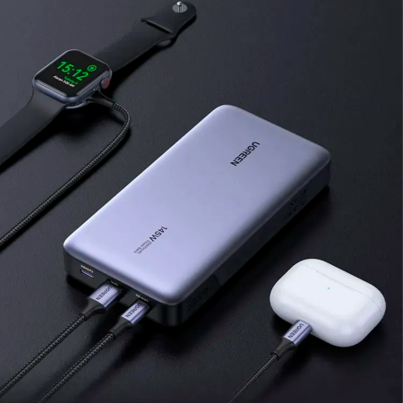 Ugreen внешний аккумулятор PB205 145W 25000mAh (серый) 90597A Ugreen внешний аккумулятор PB205 145W 25000mAh (серый) 90597A