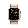 Apple ремешок Trail Loop 46/49 мм (S/M) (оранжевый/бежевый) MT5W3ZM/A