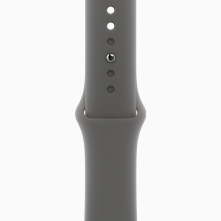 Apple Watch 10 46mm, титан, натуральный, спортивный серый ремешок S/M