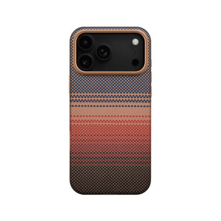 Pitaka чехол для iPhone 17 Pro Max Aramid UltraGuard Case Sunset MagSafe (красный)