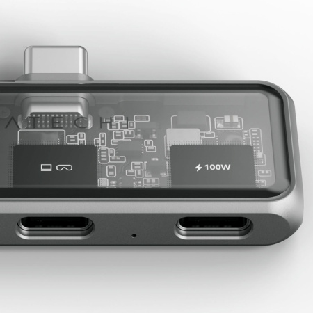 Satechi хаб Mobile XR Hub PD 100W (with microSD) (серый) ST-HXRSDM