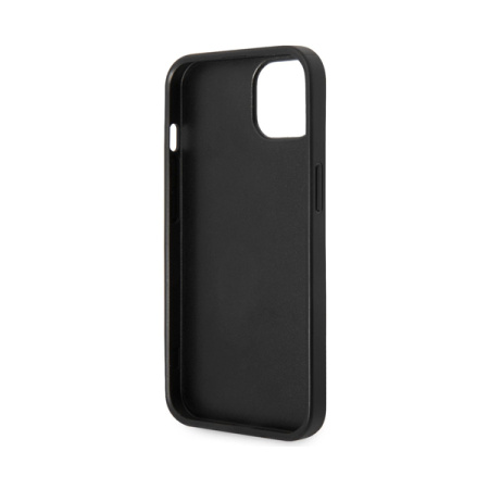 Guess чехол для iPhone 14 Plus Saffiano Double Card with Cardholder (черный) GUHCP14MPSATPK