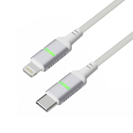 Breaking кабель Type-C/Lightning K35 1м (белый) 21737