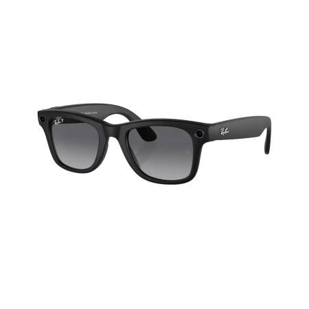 Ray-Ban экшн камера-очки Wayfarer M (Матовая черная оправа/Серые линзы хамелеон) (черный) 601SM150