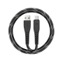 EnergEA кабель USB A/Type-C NyloFlex 1.5м (черный) CBL-NFAC5U-BLK150