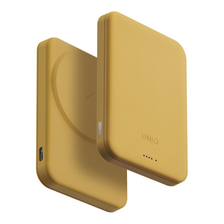 Uniq внешний аккумулятор MagSafe Lyden Lexa 15W 5000mAh (желтый) LYDENLEXA-CYELLOW