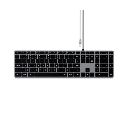 Satechi клавиатура проводная Slim W3 Rus (серый) ST-UCSW3M-RU