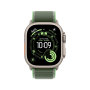 Apple Watch Ultra 3 49mm, натуральный, Trail Loop M/L зеленый ремешок