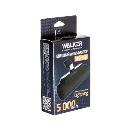 Walker внешний аккумулятор WB-965 Type-C 5000mAh (черный)