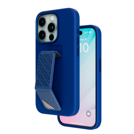 Levelo чехол для iPhone 15 Pro Morphix Silicone Grip (синий) LVLMS15PDB