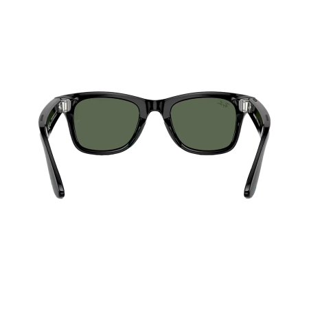 Ray-Ban экшн камера-очки Wayfarer L (Глянцевая черная оправа/Зеленые линзы) (черный) 601/7153
