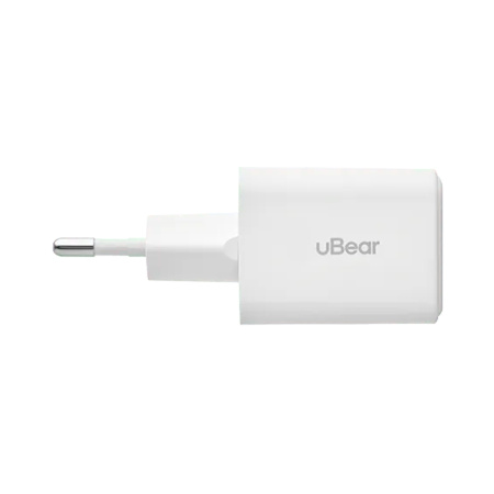 uBear СЗУ Wall charger Bridge GaN 30W Type-C + USB A (белый) WC26WHPD30-AC uBear СЗУ Wall charger Bridge GaN 30W Type-C + USB A (белый) WC26WHPD30-AC