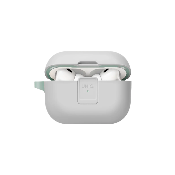 Uniq чехол для AirPods Pro 2 Clyde (белый/зеленый) AIRPODSPRO2-CLYDWHSMN