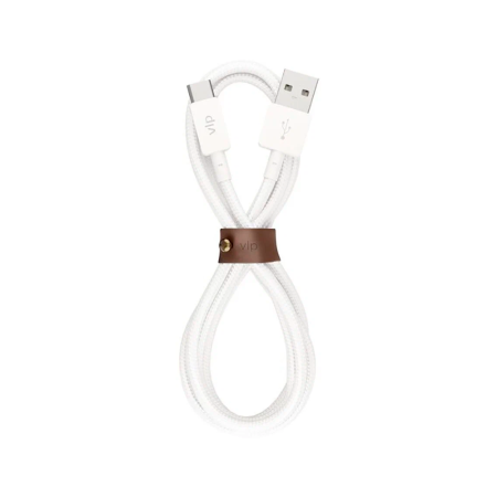 VLP кабель Nylon Cable USB A/Type-C 1.2м (белый) 1031011