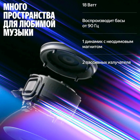 Yandex умная колонка с поддержкой ZigBee Яндекс.Станция Мини 3 Про (черный) YNDX-00059BLK
