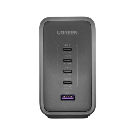 Ugreen СЗУ CD333 300W 4x Type-C + USB A (серый) 90903B
