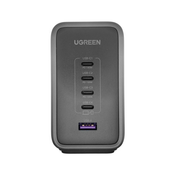 Ugreen СЗУ CD333 300W 4x Type-C + USB A (серый) 90903B