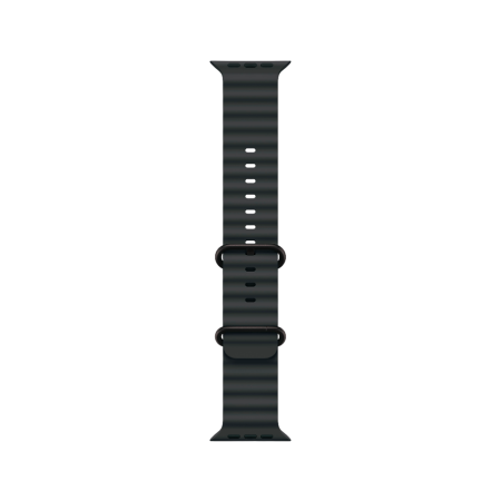Apple Watch Ultra 3 49mm, черный, Ocean Band черный ремешок Apple Watch Ultra 3 49mm, черный, Ocean Band черный ремешок