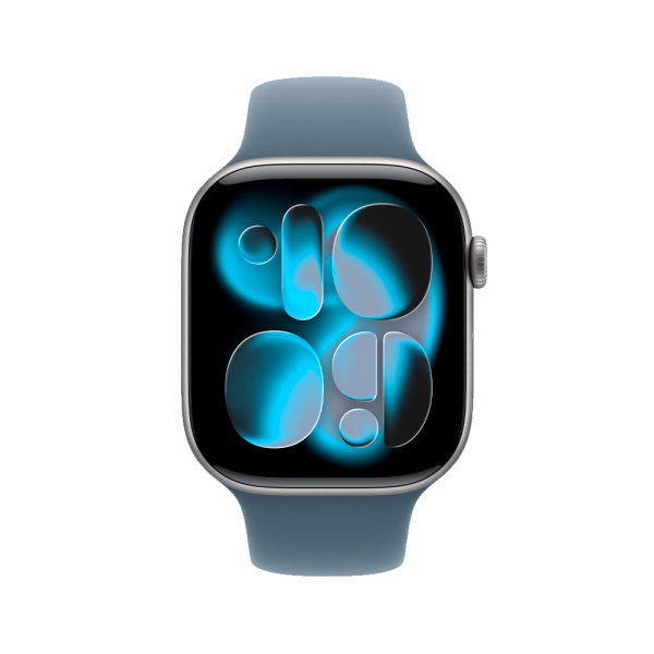 Apple Watch 11 46mm, алюминий, серый космос, спортивный черный ремешок S/M Apple Watch 11 46mm, алюминий, серый космос, спортивный черный ремешок S/M