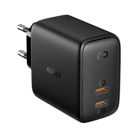 Aukey СЗУ Omnia Duo PD 65W GaN 2X Type-C (черный) PA-B4