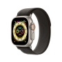 Apple ремешок Trail Loop 46/49 мм (S/M) (черный/серый) MQEP3ZM/A