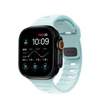 Nomad ремешок Sport Strap Glow 2.0 46/49 мм (синий) NM01123385