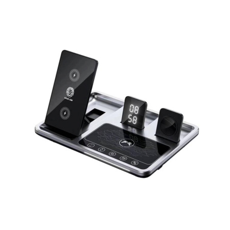 Green Lion БЗУ 4в1 Wireless Charging Station (черный) GN4IN1WCSBK