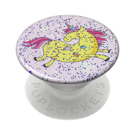 Popsockets держатель для телефона (Glttr Jumping UnicornYllw) 800330