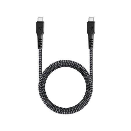 EnergEA кабель Type-C/Type-C FibraTough 3.1 Gen2 10Gbps 5A 1м (черный) CBL-FT31CC-BLK100