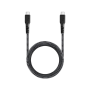 EnergEA кабель Type-C/Type-C FibraTough 3.1 Gen2 10Gbps 5A 1м (черный) CBL-FT31CC-BLK100