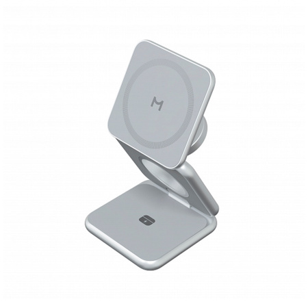Magssory БЗУ Fold Pro Qi2 3 в 1 (серебристый) WCH063s