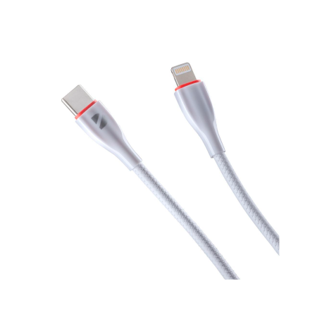 Deppa кабель Type-C/Lightning Ceramic Cable 1м (белый) 72399