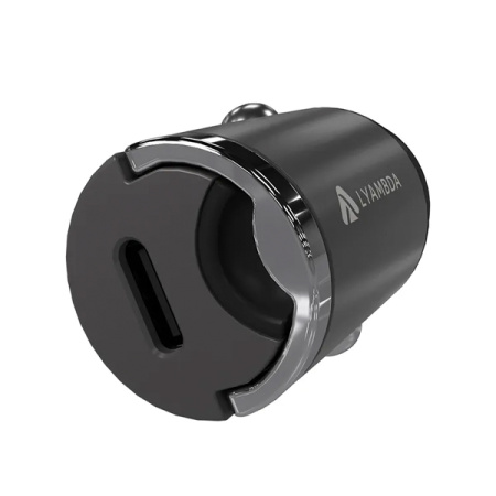 Lyambda АЗУ 30Вт Type-C Aluminum (черный) LS-C30