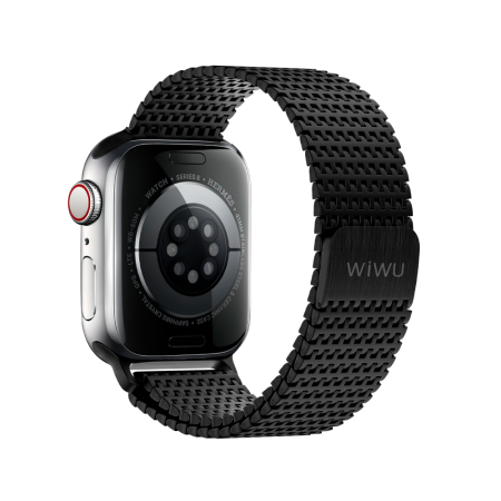 Wiwu ремешок стальной Classic Staineless 46/49 мм (черный) Wi-WB002
