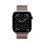 Apple Watch 11 46mm, титан, натуральный, миланская натуральная петля Apple Watch 11 46mm, титан, натуральный, миланская натуральная петля