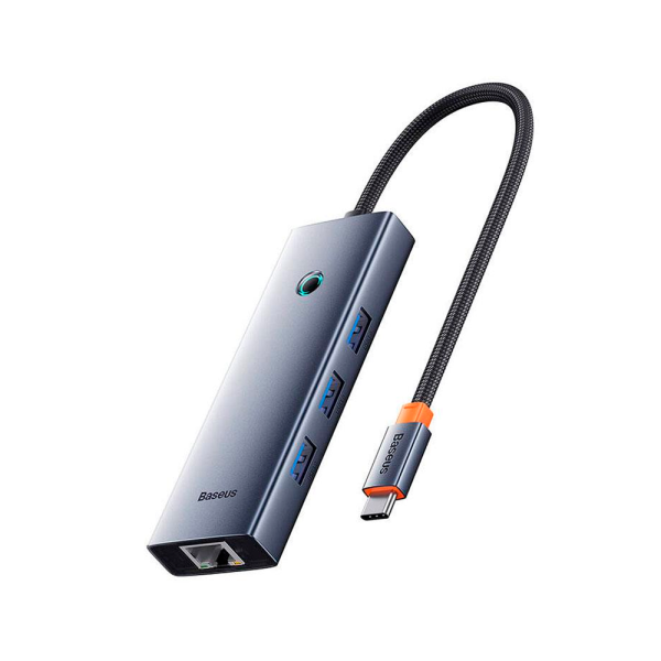 Baseus хаб UltraJoy 4-port Type-C Hub Adapter (серый) B0005280B811-11