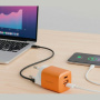 EnergEA СЗУ AmpCharge GaN 35W Type-C + USB A (оранжевый) CHR-AC-GAN35ORGEU