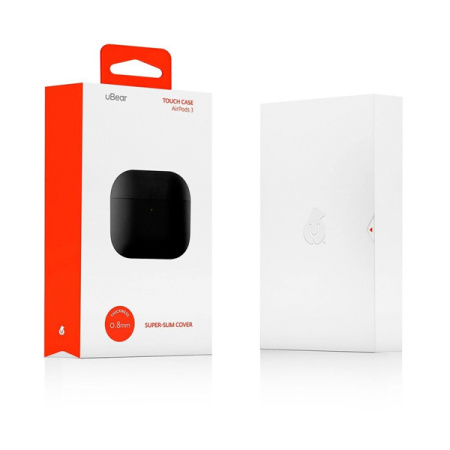 uBear чехол для AirPods 3 cиликоновый (черный) CS64BL04-AP21
