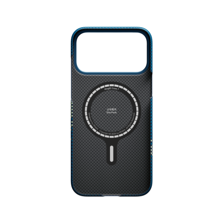 Pitaka чехол для iPhone 17 Pro Max Ultra-Slim Case PitaTap Milky Way MagSafe (синий)