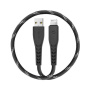 EnergEA кабель USB A/Lightning NyloFlex C89 MFI 0.3м (черный) CBL-NF-BLK030