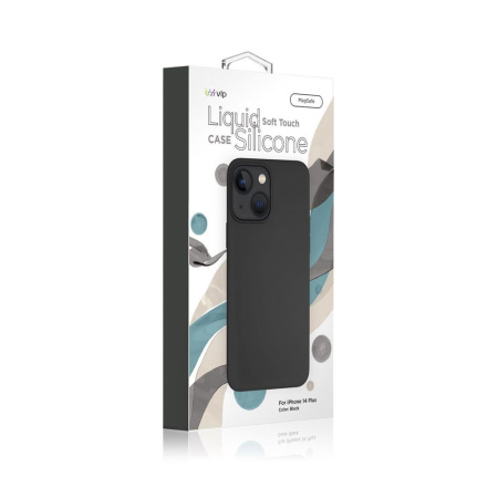 VLP чехол для iPhone 14 Plus Silicone case MagSafe (черный) 1051008 VLP чехол для iPhone 14 Plus Silicone case MagSafe (черный) 1051008
