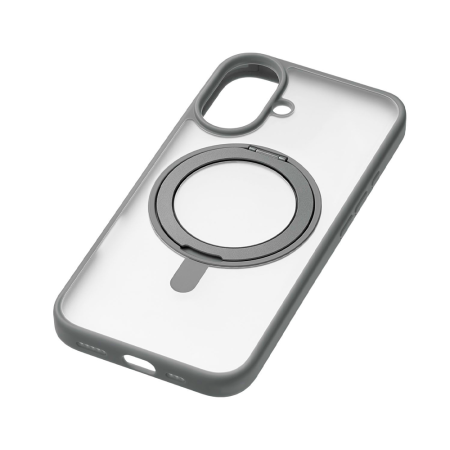 uBear чехол для iPhone 16 Сlip 360 Mag Case MagSafe (серый) CS438GR61RG-I24M