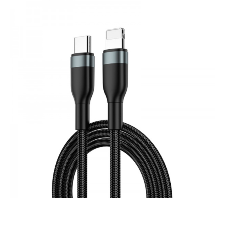 Wiwu кабель Type-C/Lightning Concise 30W 1.2м (черный)