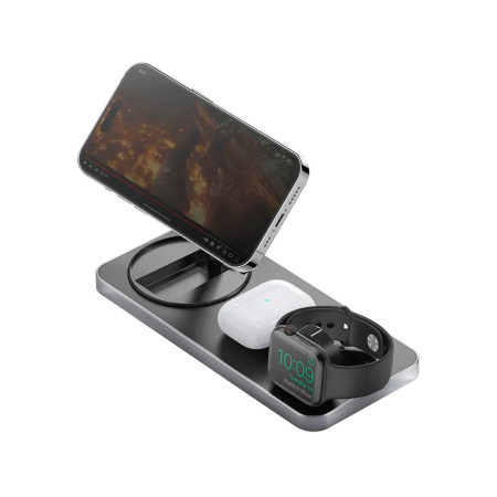 EnergEA БЗУ GoMag Station 3 в 1 15W MagSafe (черный) GM-STN-BLK