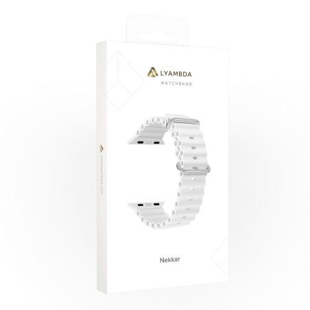 Lyambda ремешок Nekkar 41 мм (белый) DSJ-39-40-WT Lyambda ремешок Nekkar 41 мм (белый) DSJ-39-40-WT